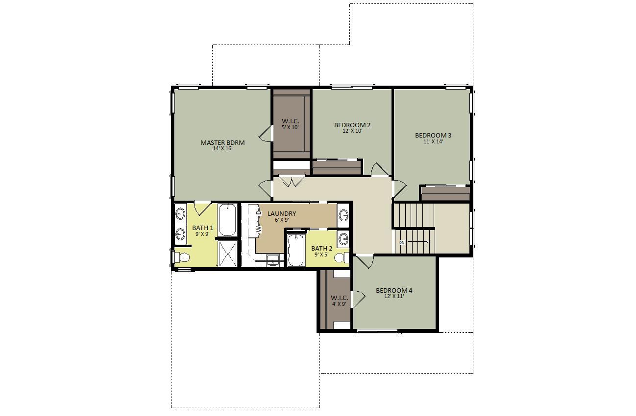 Arlington Second Floor Floor Plan